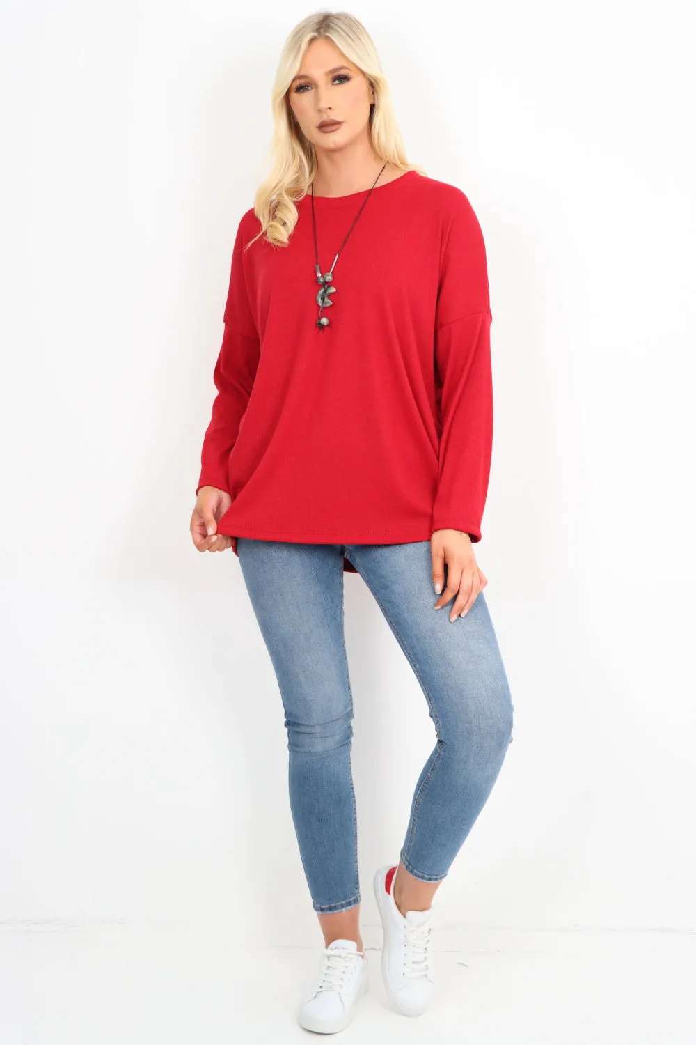 Basic Soft Knit  Necklace Top