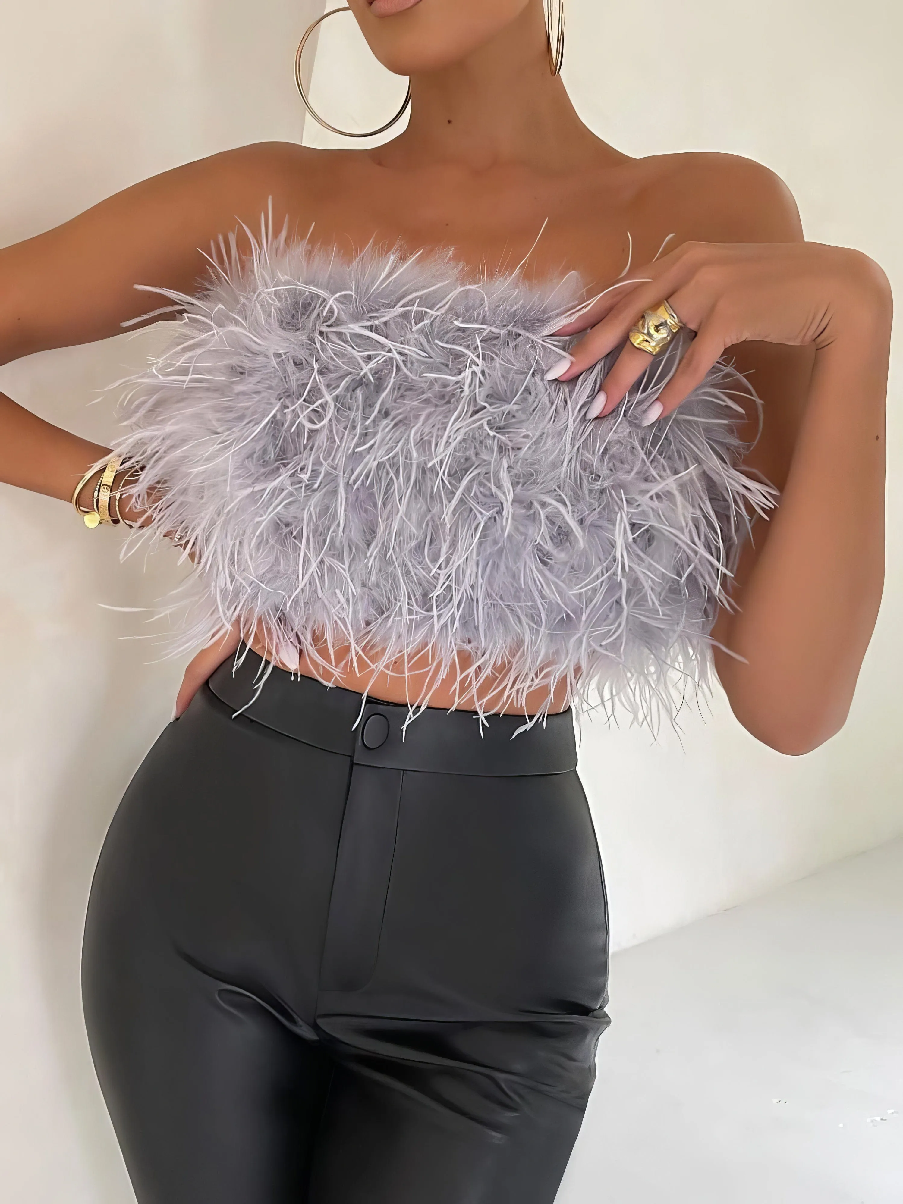 Beautiful Feather Top