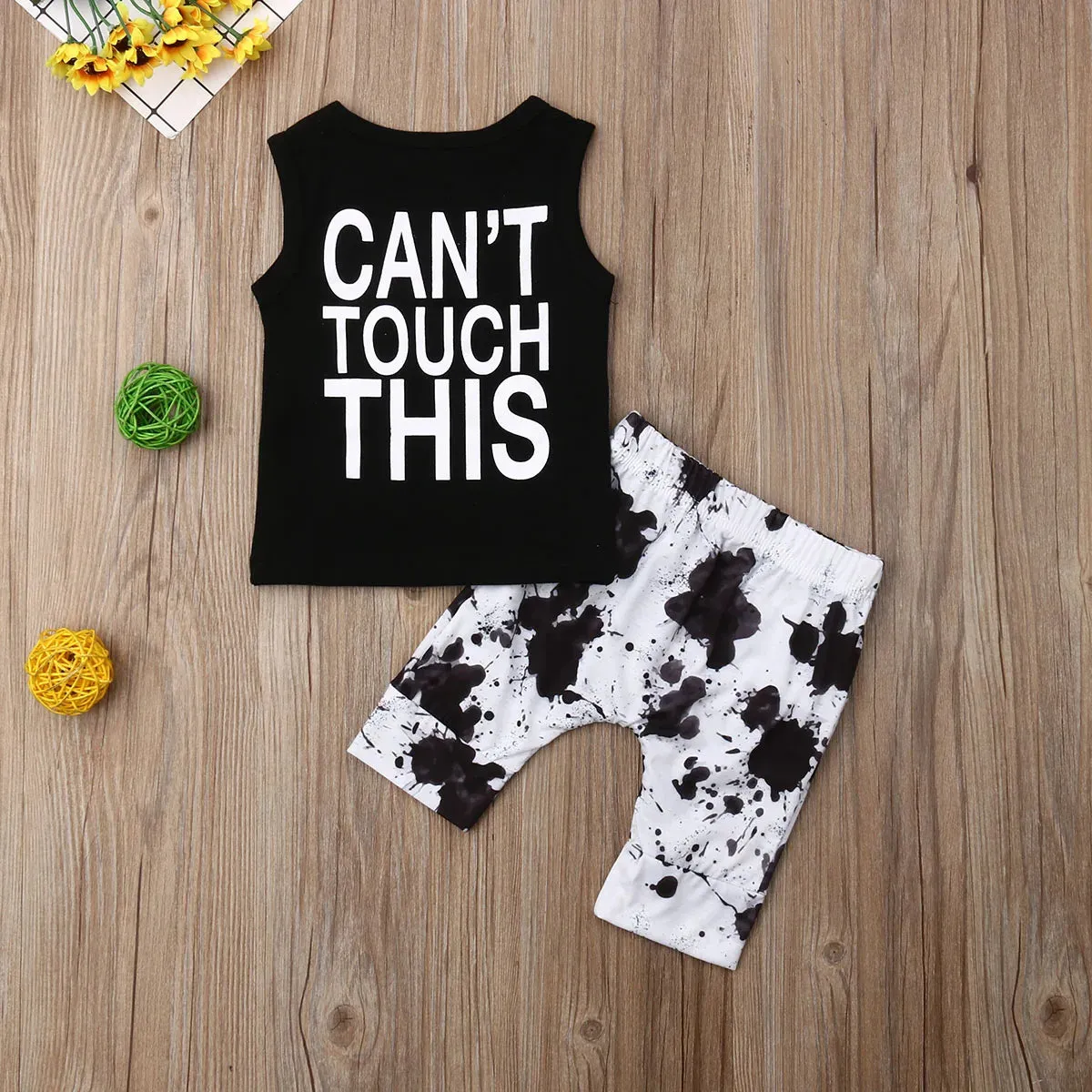 Cactus Cool Sleeveless Top & Shorts Set