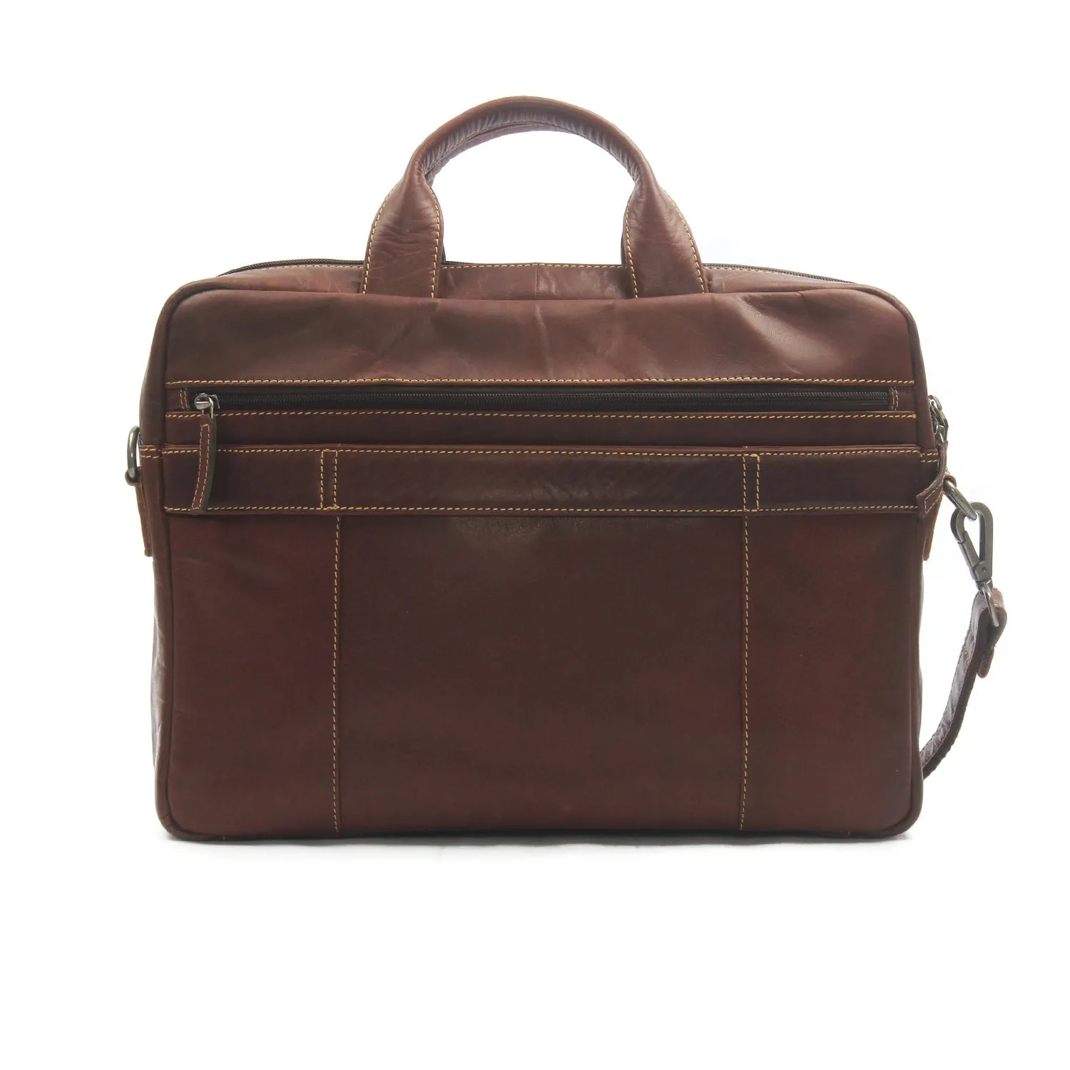 Capacious Men's Leather Laptop Bag