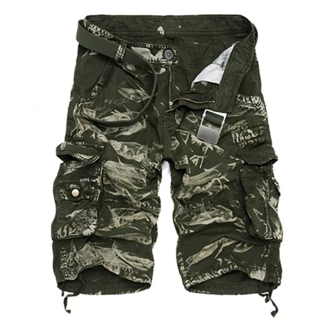 Cargo Shorts Men Cool Camouflage Summer Cotton Casual Short Pants Brand Clothing Comfortable Camo