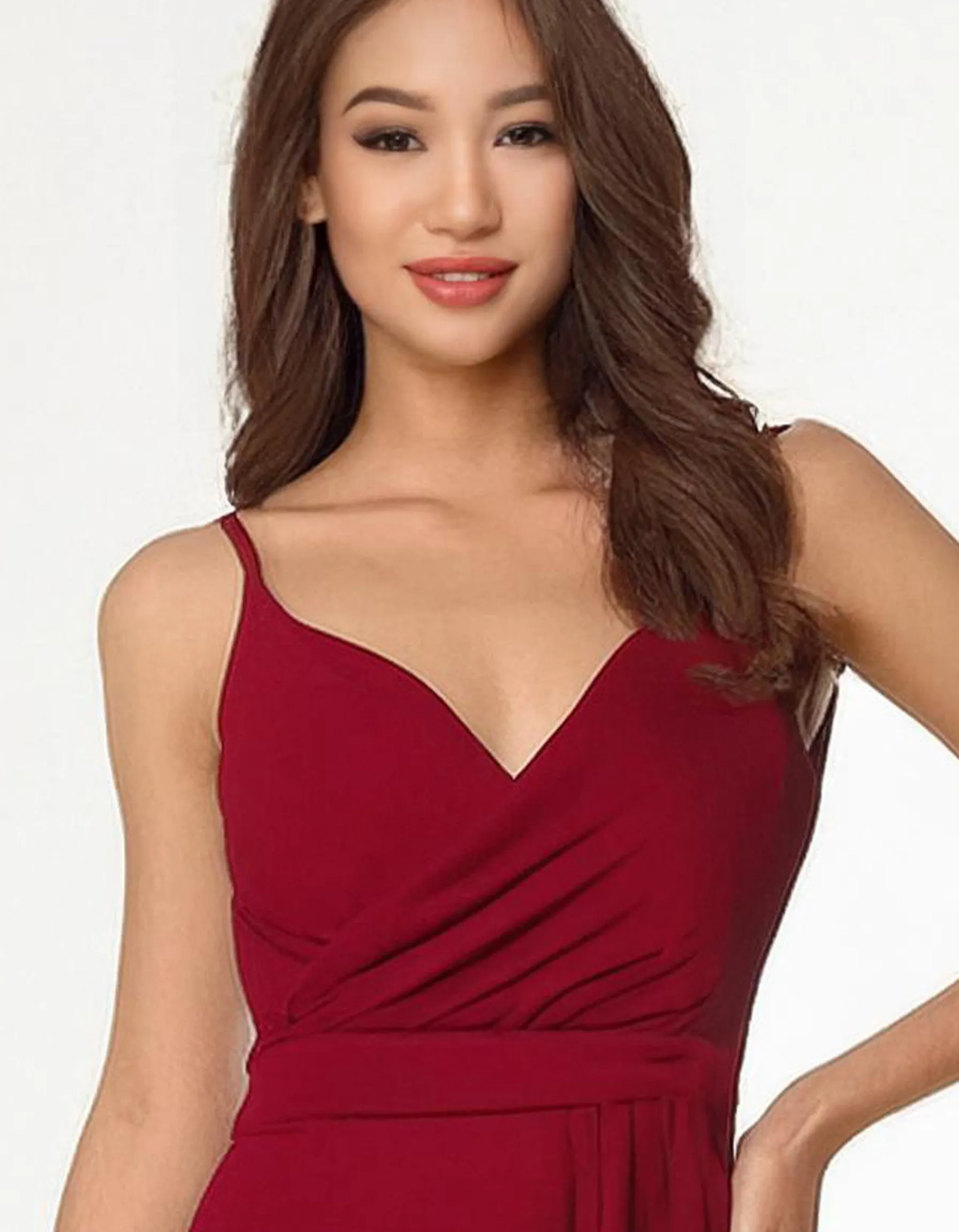 Crimson Romance Evening Gown