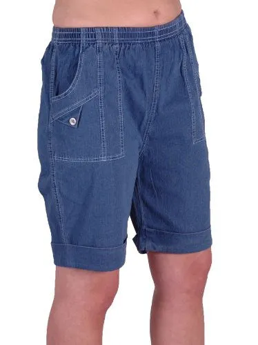 Elasticized Plus Size Shorts