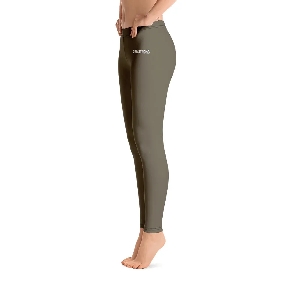 ELEVATED ESSENTIALS, SLIM AND SCULPT LEGGING ARMY GREEN