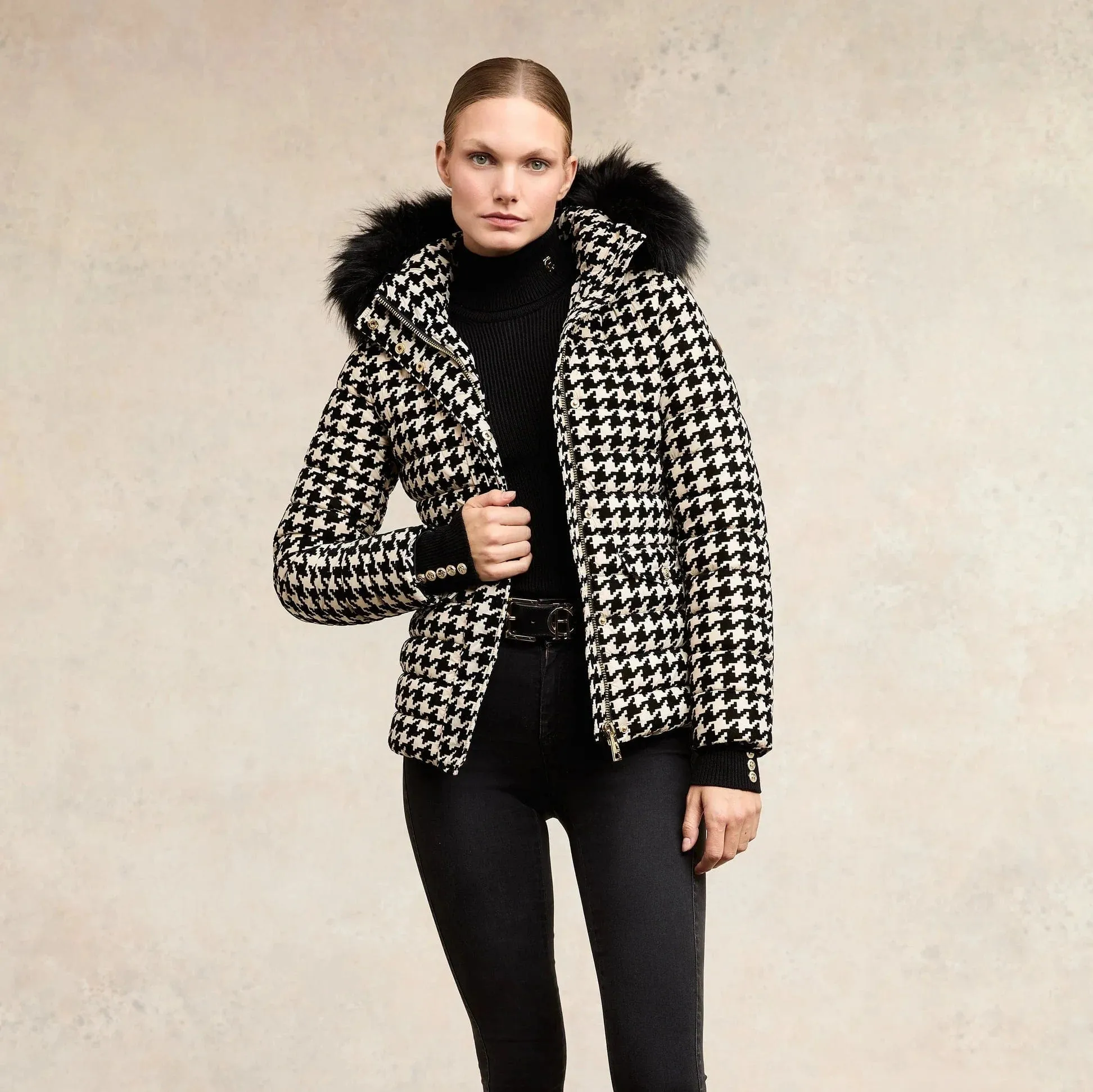 Holland Cooper Moritz Jacket Houndstooth