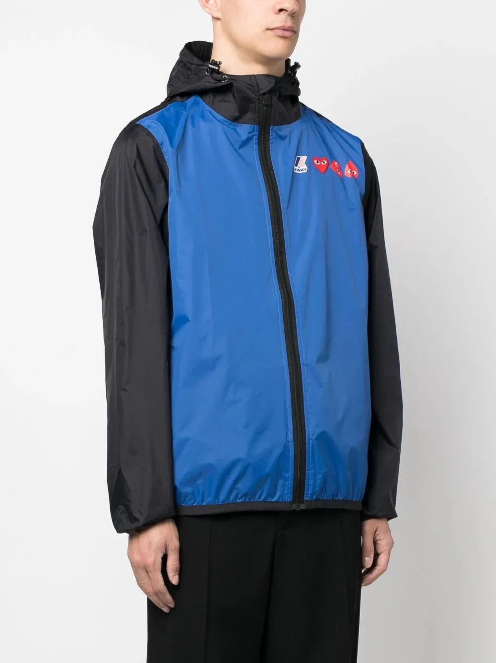 K-Way Double Colours Cagoule - Blue/Black