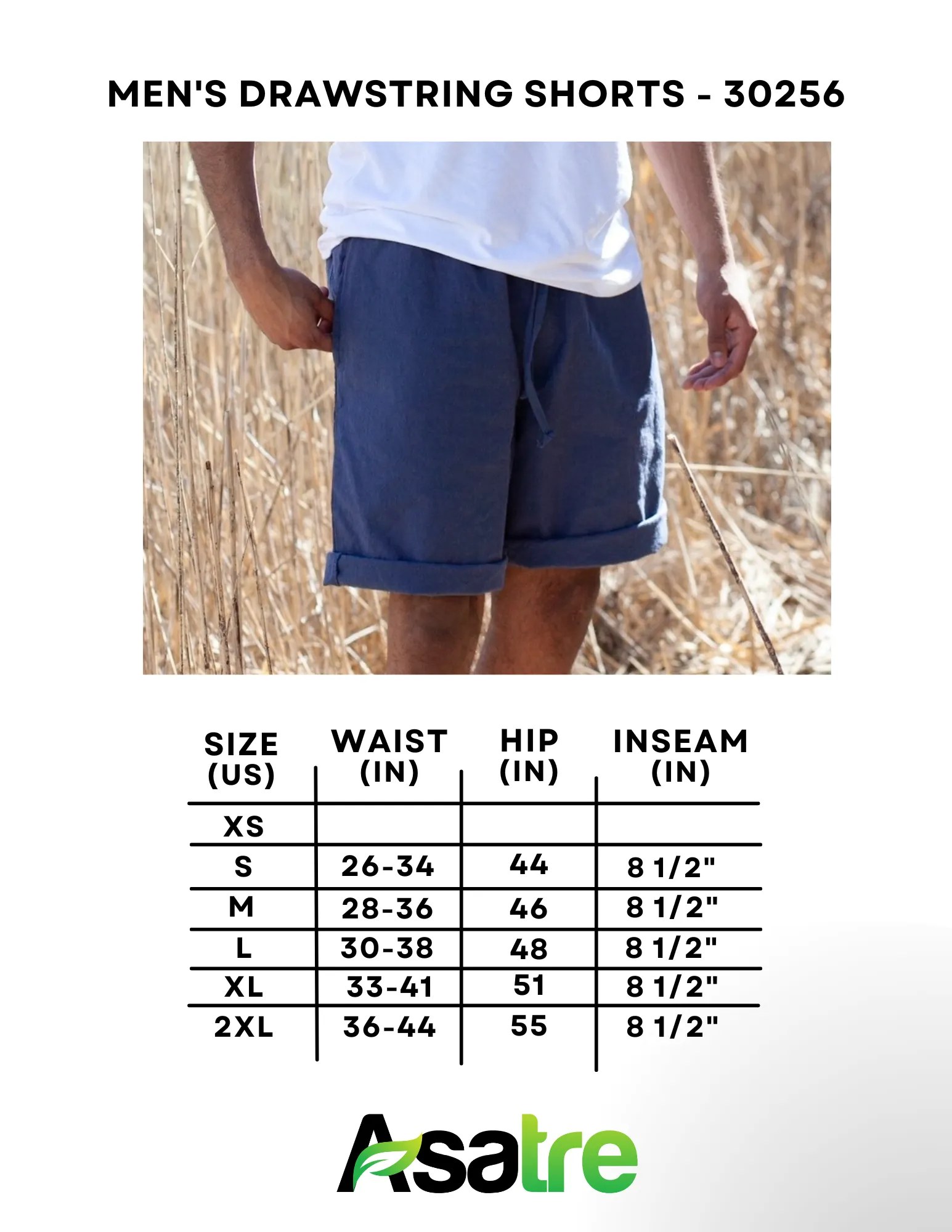 Men's Hemp Shorts - Casual Linen-like