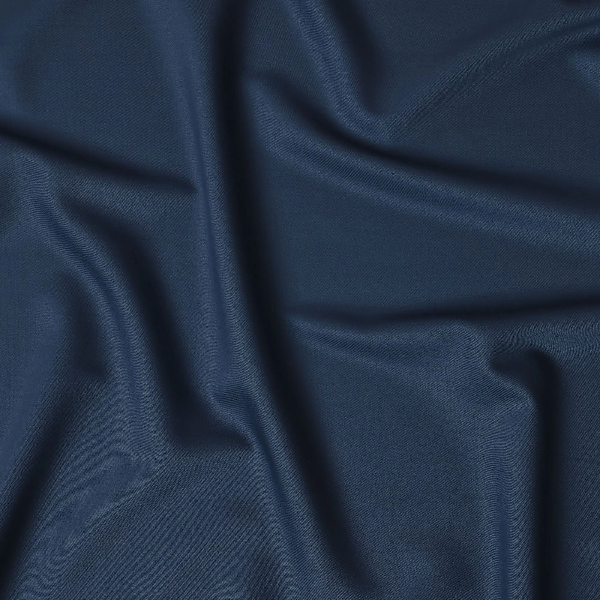 Midnight Blue Super 120's English All Wool Suiting Fabric – 3.5 Meters, 150 cm Width, Made in the UK-D20519