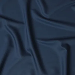 Midnight Blue Super 120's English All Wool Suiting Fabric – 3.5 Meters, 150 cm Width, Made in the UK-D20519