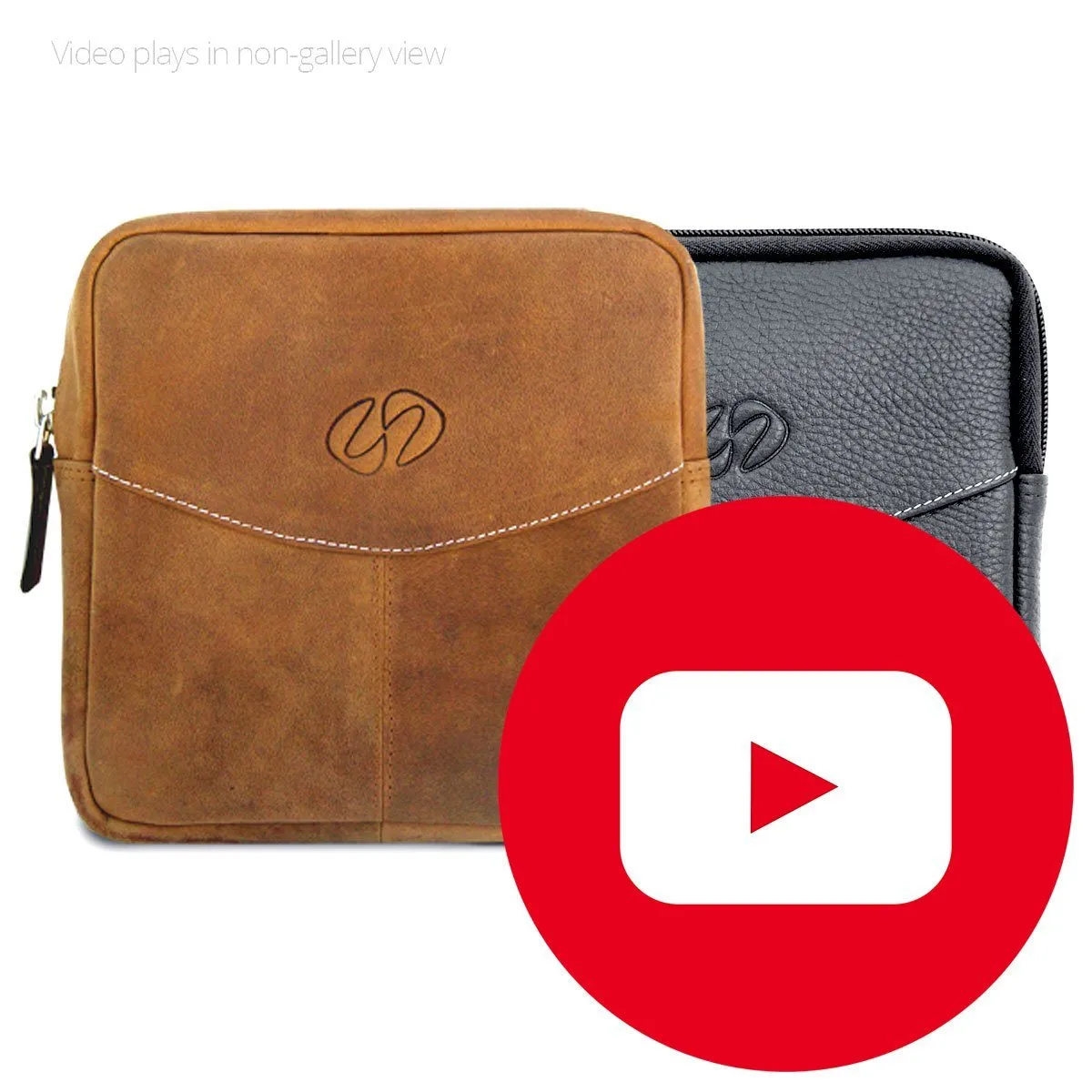 Premium Leather iPad Messenger Bag