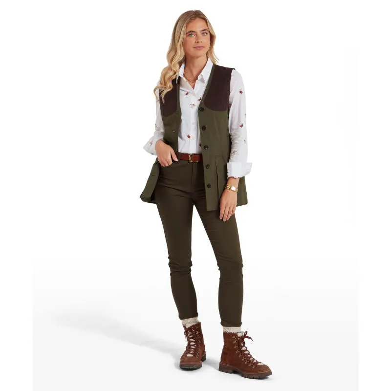 Schoffel Ladies All Season Shooting Vest - Dark Olive