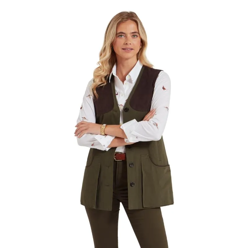 Schoffel Ladies All Season Shooting Vest - Dark Olive