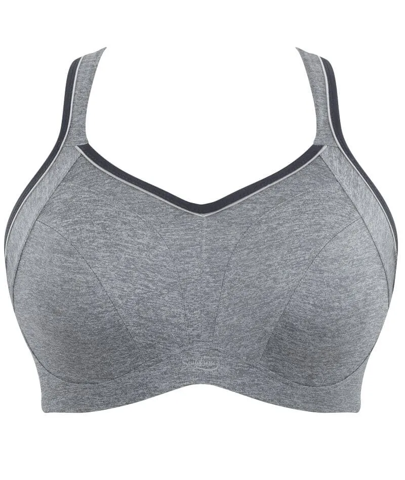 Sculptresse Activate Non Padded Underwired Sports Bra - Charcoal Marle