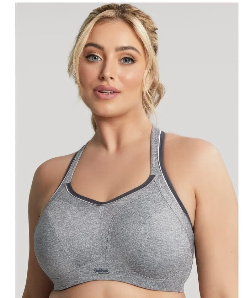 Sculptresse Activate Non Padded Underwired Sports Bra - Charcoal Marle