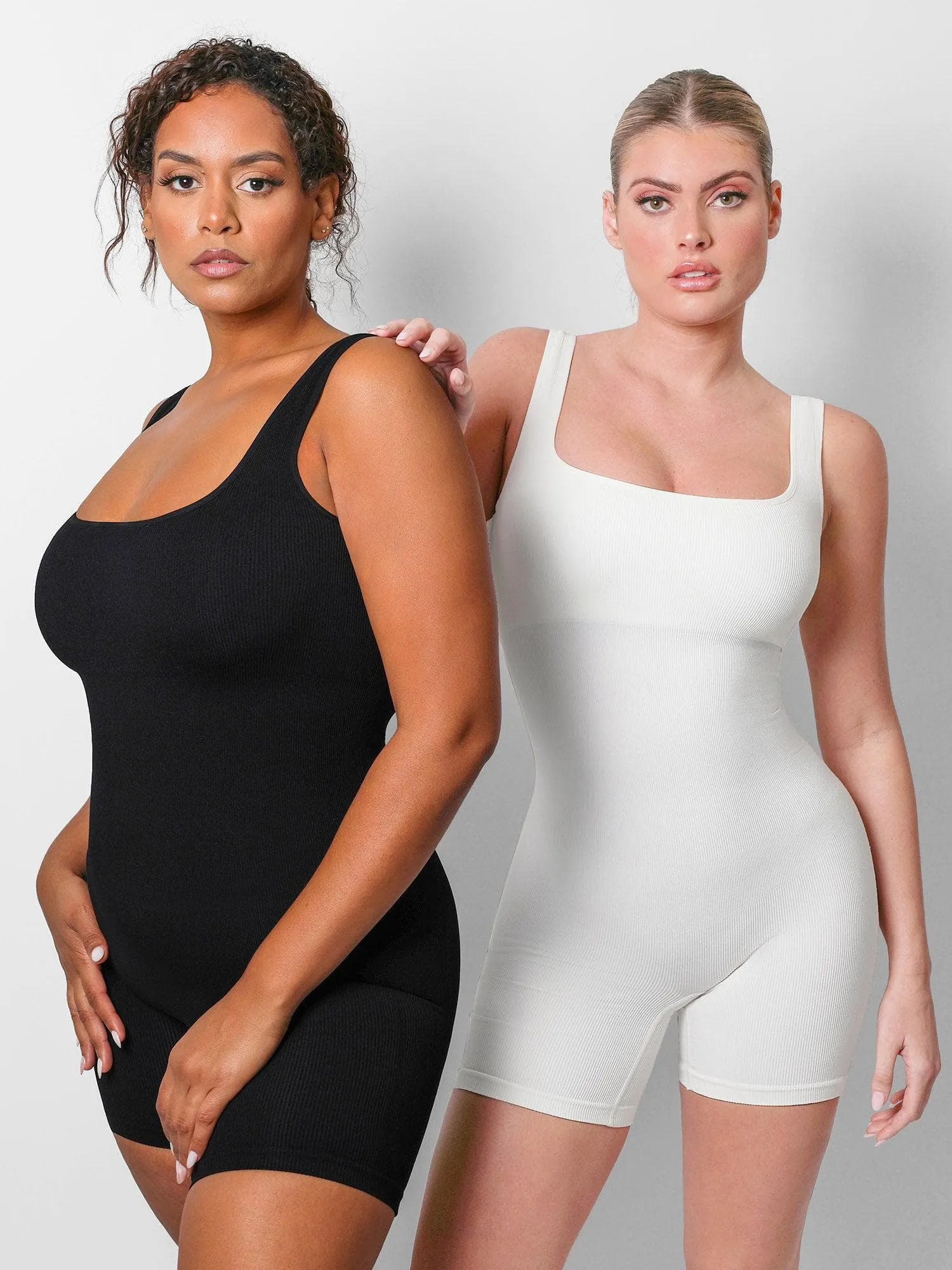 Shapewear Seamless Square Neck Workout Jumpsuit or Romper