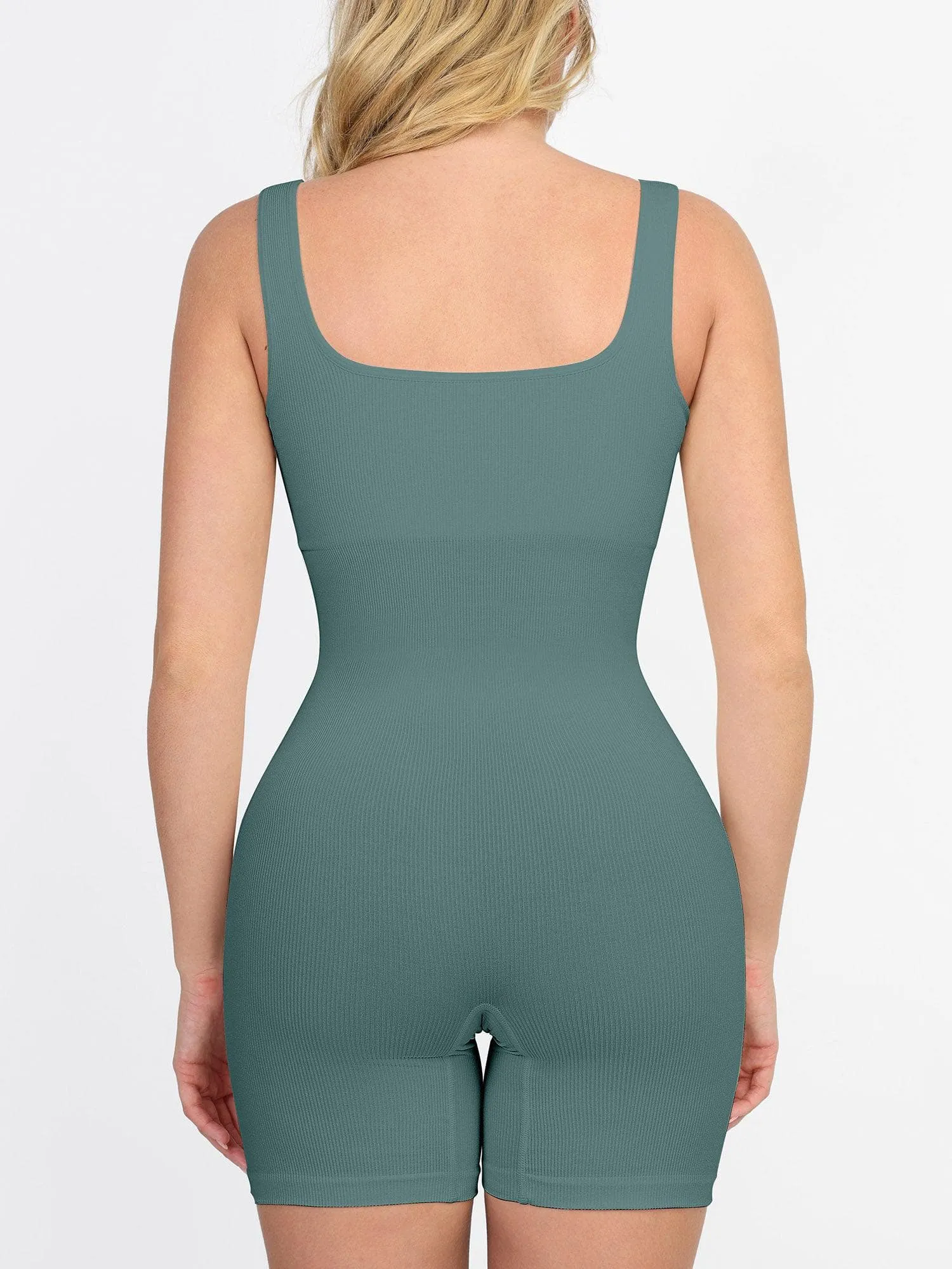 Shapewear Seamless Square Neck Workout Jumpsuit or Romper