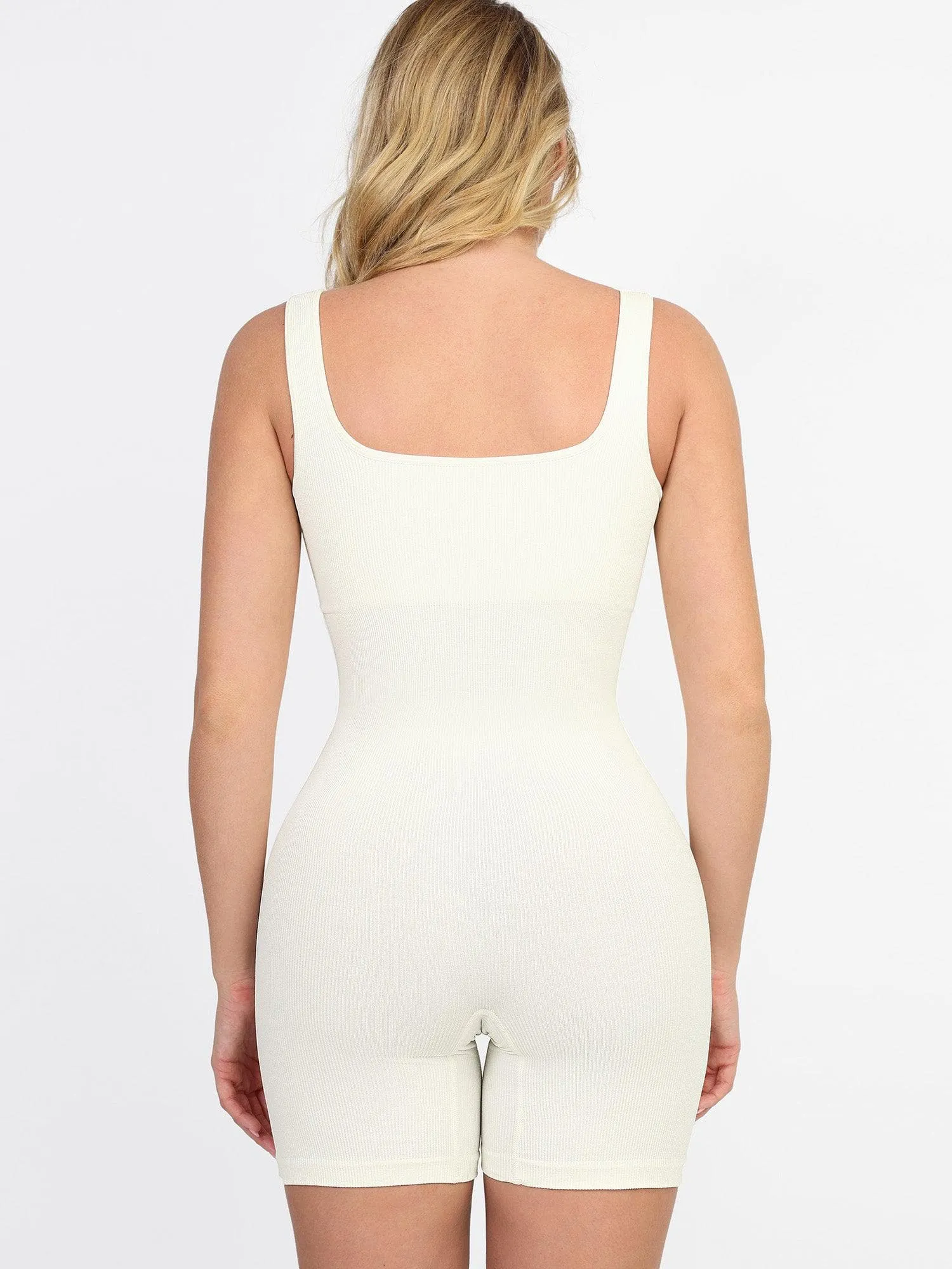 Shapewear Seamless Square Neck Workout Jumpsuit or Romper