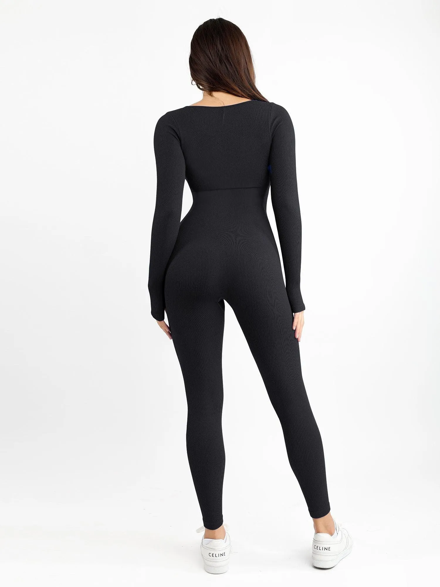 Shapewear Seamless Square Neck Workout Jumpsuit or Romper