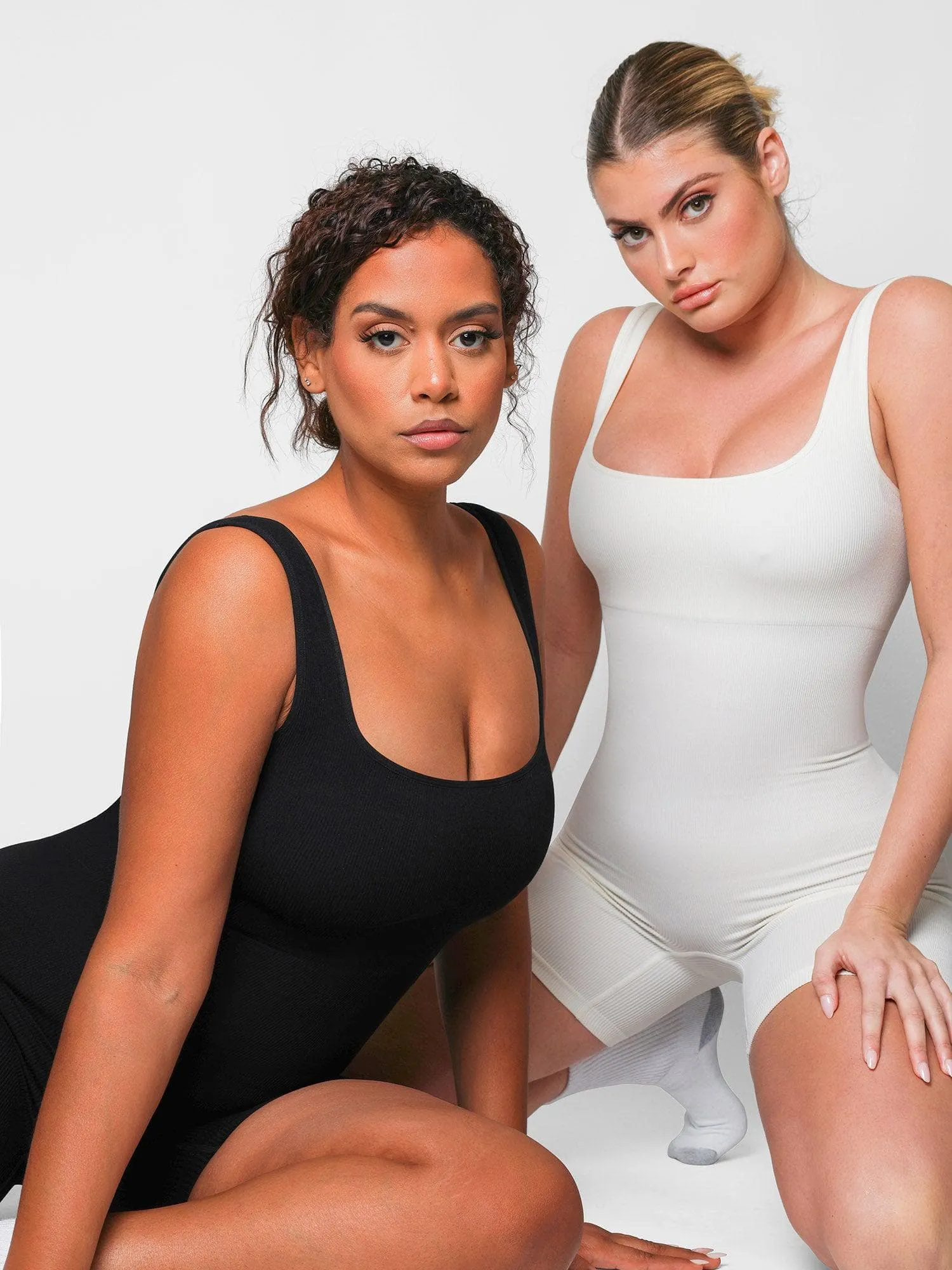 Shapewear Seamless Square Neck Workout Jumpsuit or Romper