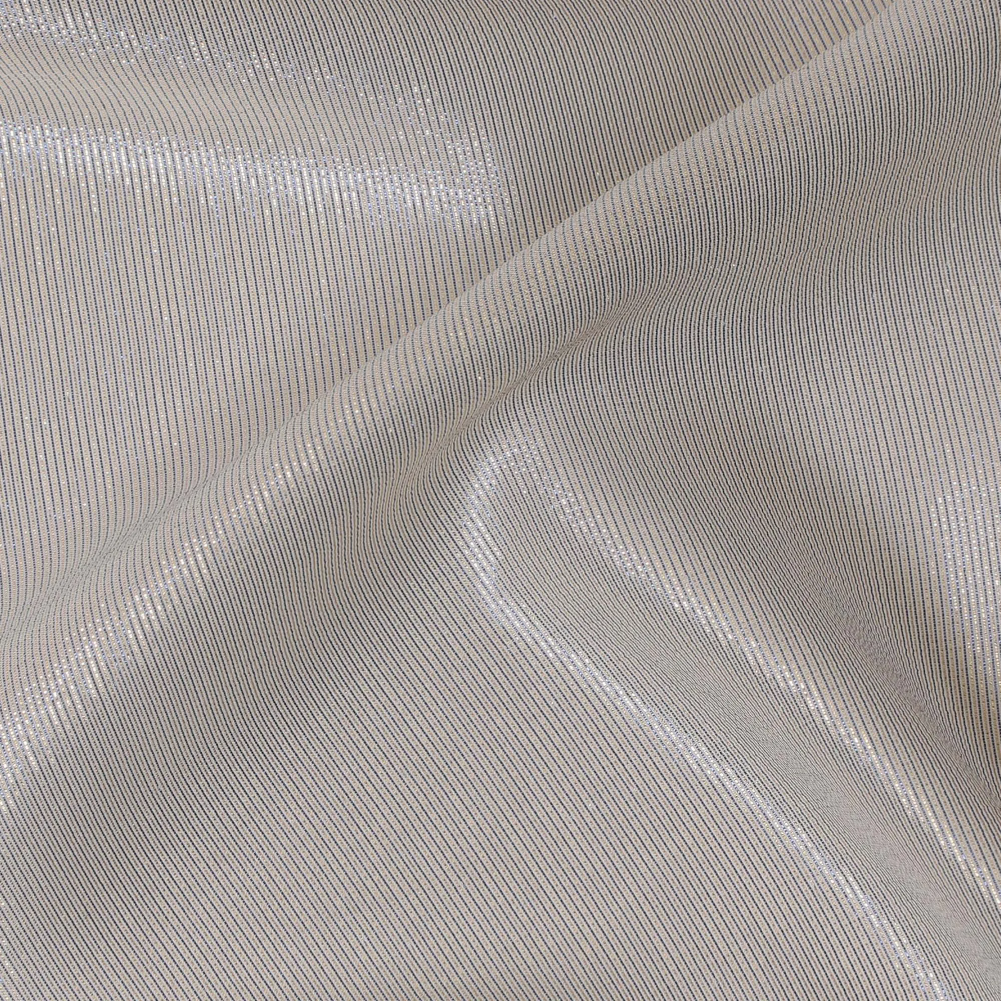 Silver Silk Chiffon Metallic Fabric - 110 cm Wide-D20024