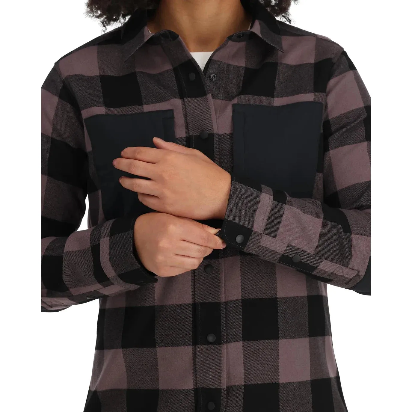 Simms Women's Guide Flannel - Loden Buffalo Check