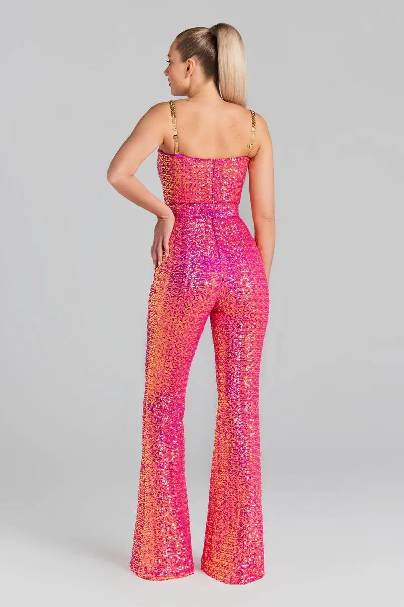 Trend4us Chic Sequin Jumpsuits