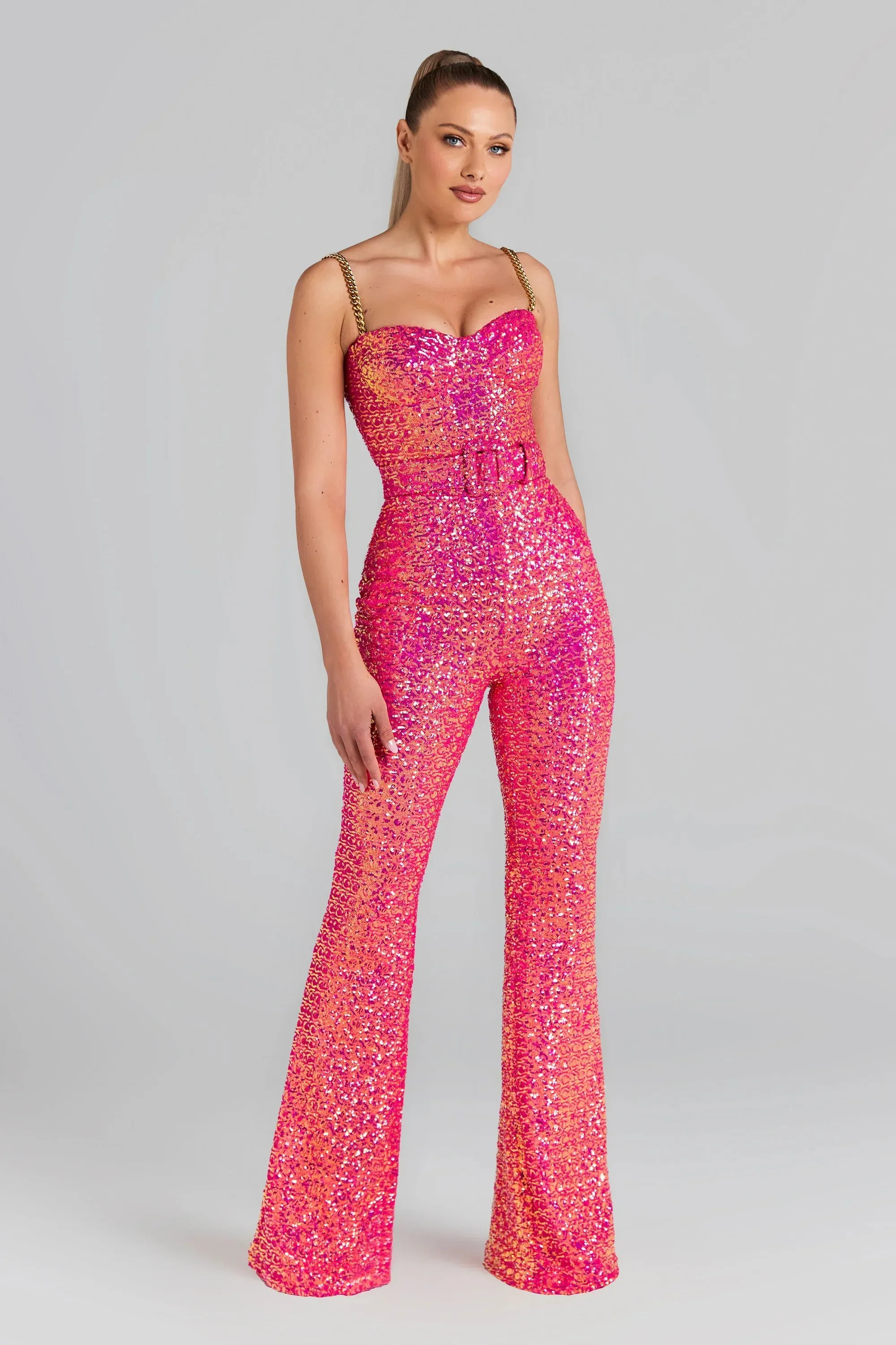 Trend4us Chic Sequin Jumpsuits