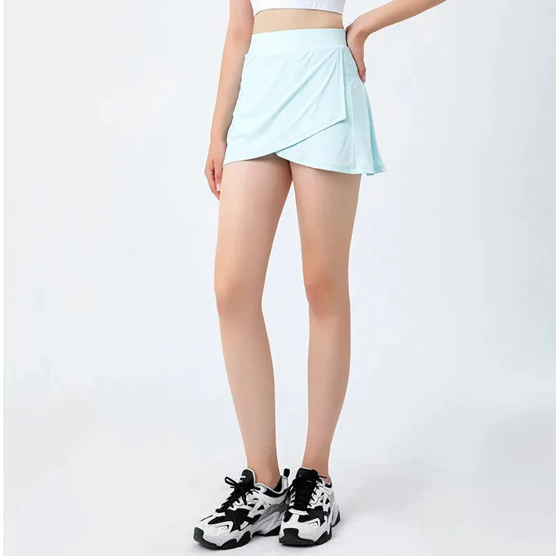 Women Sports Pleated Tennis Skirts Golf Skirt Fitness Shorts High Waist Athletic Running Short Quick Dry Sport Skorts